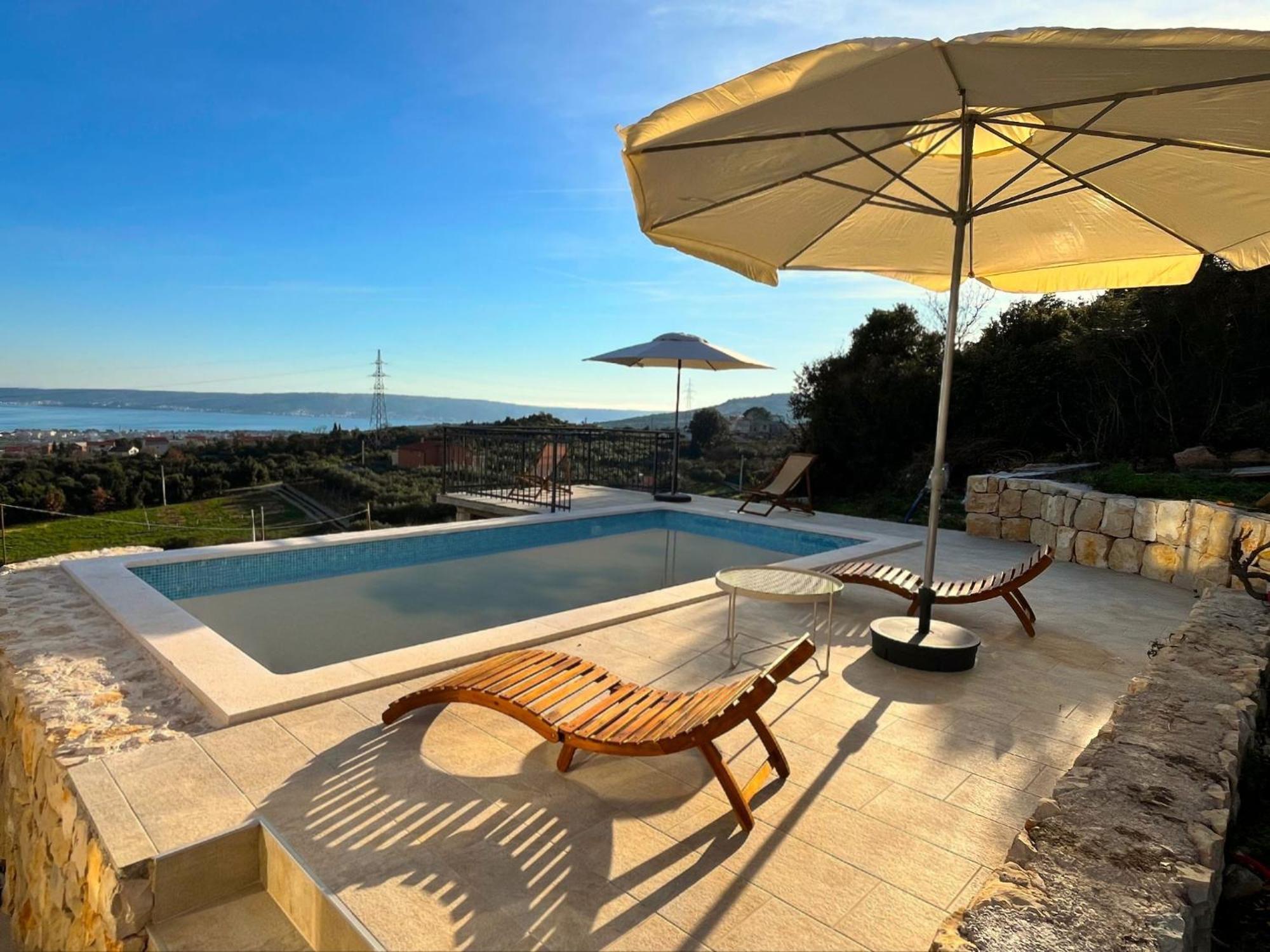 Villa Bepina, Surrounded By Sea, Olive, Vineyard Kastel Novi Bagian luar foto